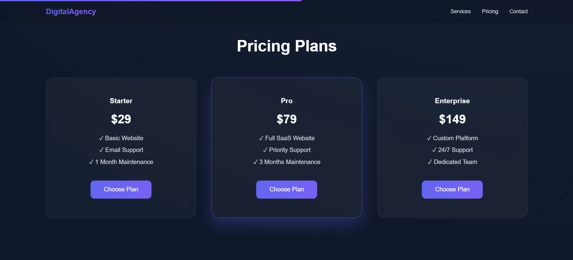 Digital Agency Website